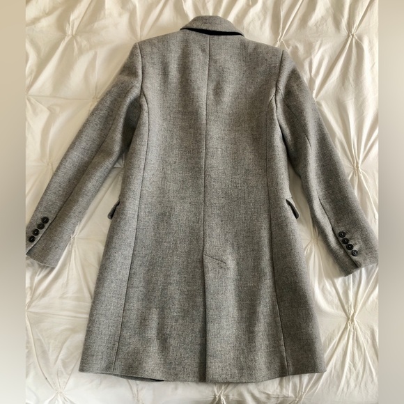 Zara Classic Two Button Gray Coat Size S - Picture 4 of 9